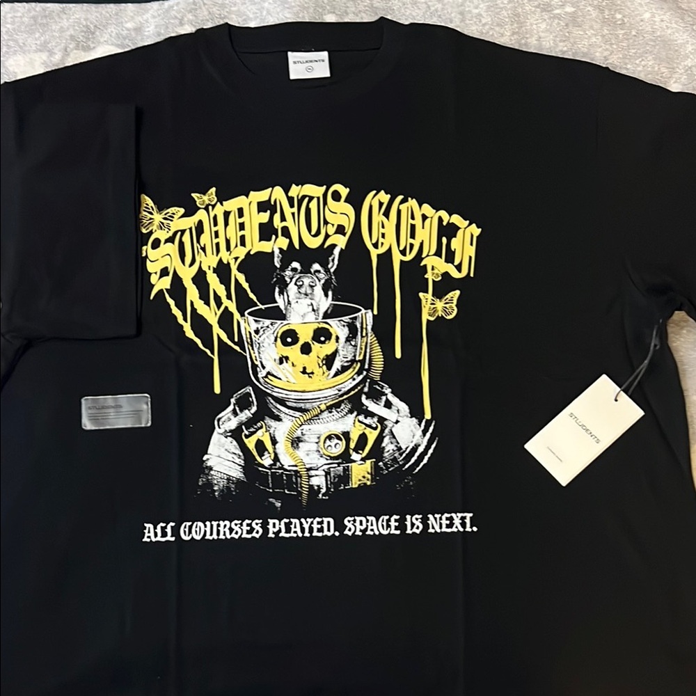 Students Golf Black Tee